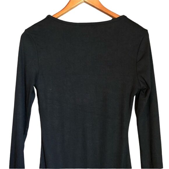 NWT!‎ Active USA black dress long sleeve v neck. - Picture 9 of 11